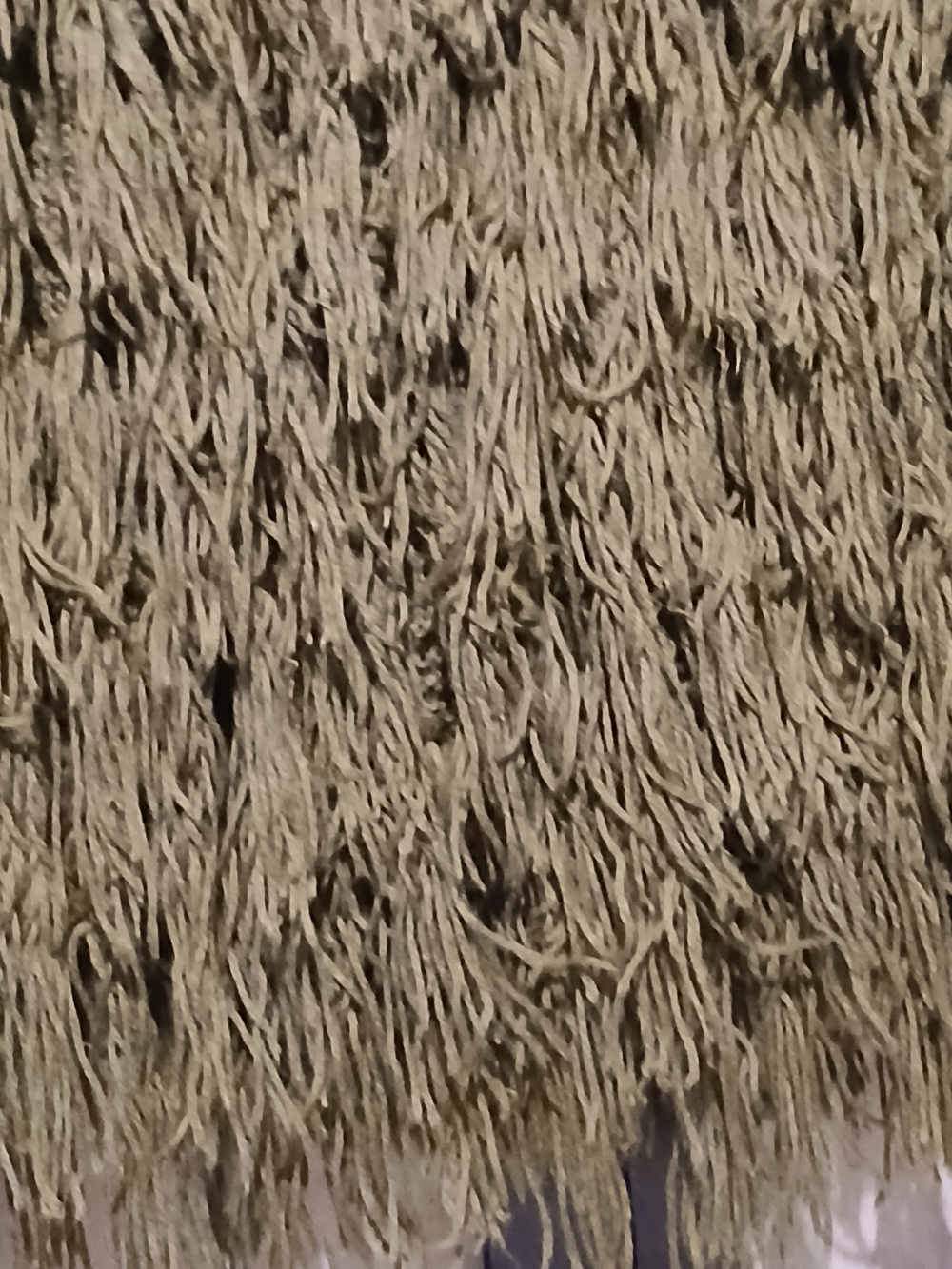 Olive Green Fringe Knit Skirt - Picture 3 of 5